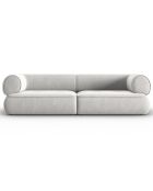 Canapé Modulaire Lily 3 Places gris clair - 234x105x74 cm