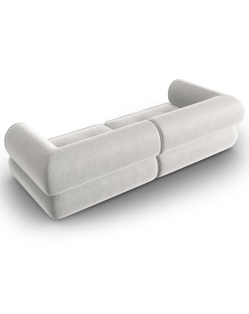 Canapé Modulaire Lily 3 Places gris clair - 234x105x74 cm