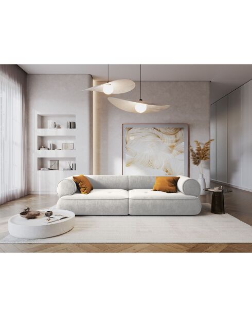 Canapé Modulaire Lily 3 Places gris clair - 234x105x74 cm