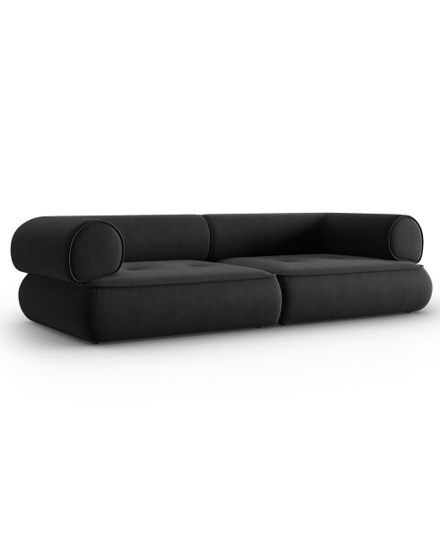Canapé Modulaire Lily 3 Places anthracite - 234x105x74 cm