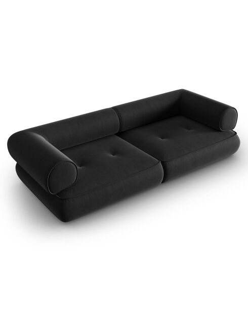 Canapé Modulaire Lily 3 Places anthracite - 234x105x74 cm