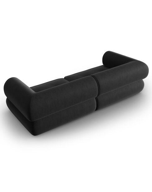 Canapé Modulaire Lily 3 Places anthracite - 234x105x74 cm