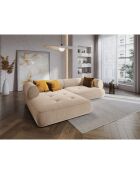 Canapé d'angle Gauche Modulaire Lily 4 Places beige - 261x188x74 cm