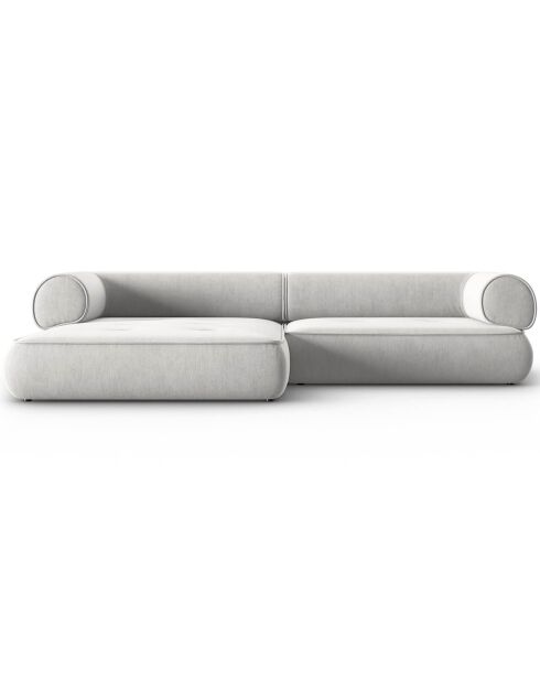 Canapé d'angle Gauche Modulaire Lily 4 Places gris clair - 261x188x74 cm