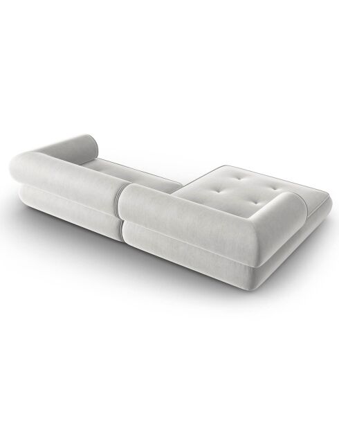 Canapé d'angle Gauche Modulaire Lily 4 Places gris clair - 261x188x74 cm