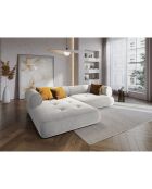 Canapé d'angle Gauche Modulaire Lily 4 Places gris clair - 261x188x74 cm
