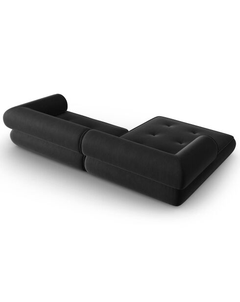 Canapé d'angle Gauche Modulaire Lily 4 Places anthracite - 261x188x74 cm