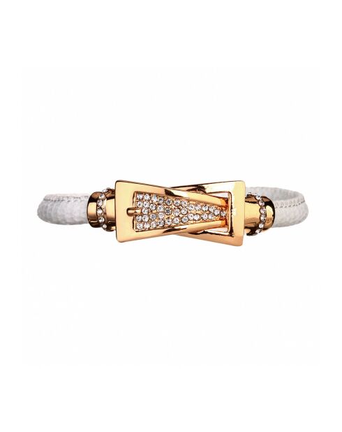 Cintuzzi goud/witte armband