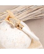 Cintuzzi goud/witte armband