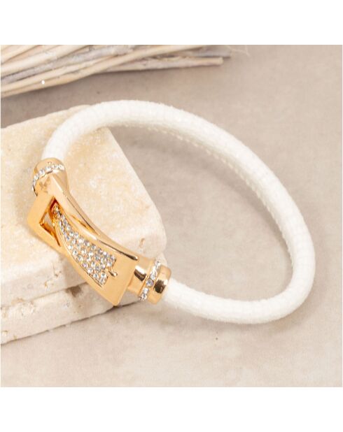 Cintuzzi goud/witte armband