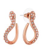 Boucles d'oreilles Snake rosé/blanc