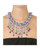 Collier Skyline argenté/bleu ciel