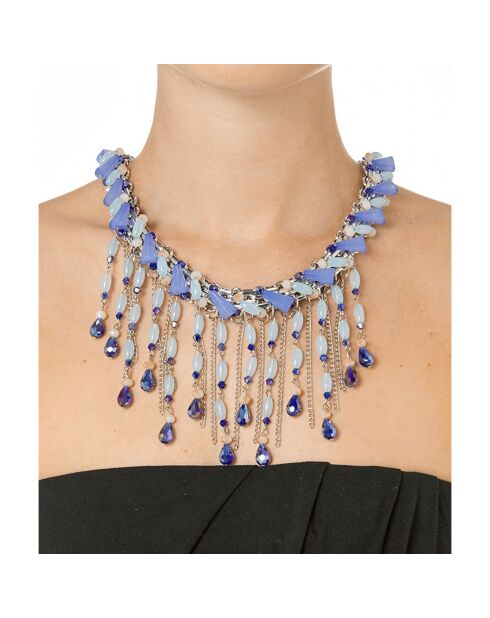 Collier Skyline argenté/bleu ciel