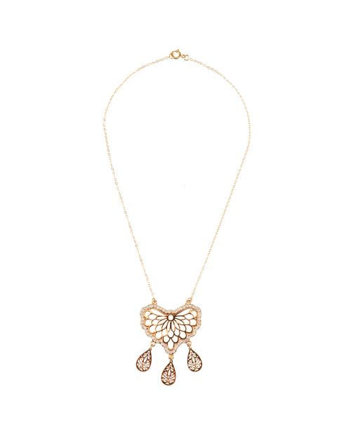 Collier Adeline doré/blanc