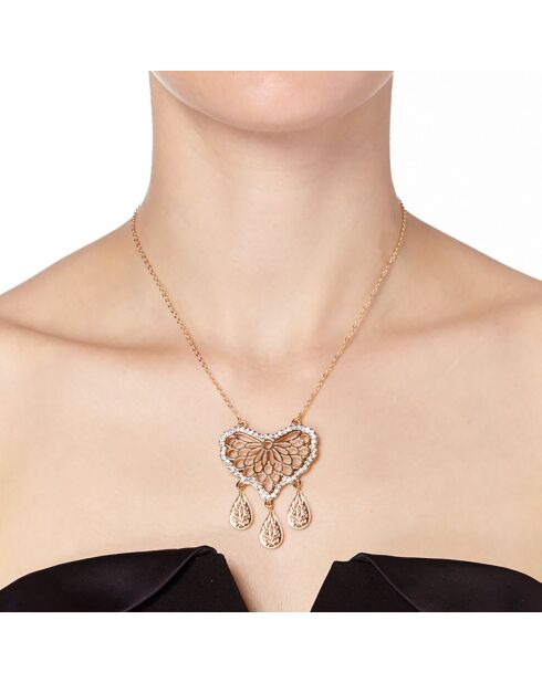 Collier Adeline doré/blanc