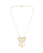 Collier Adeline doré/blanc