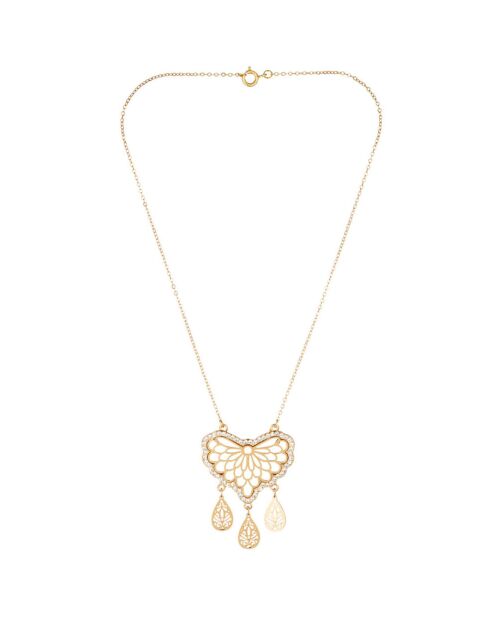 Collier Adeline doré/blanc