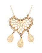 Collier Adeline doré/blanc