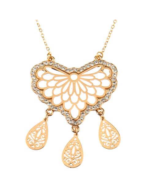 Collier Adeline doré/blanc