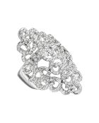 Anello Estime in argento/bianco