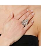 Anello Estime in argento/bianco