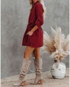 Robe Inaya bordeaux