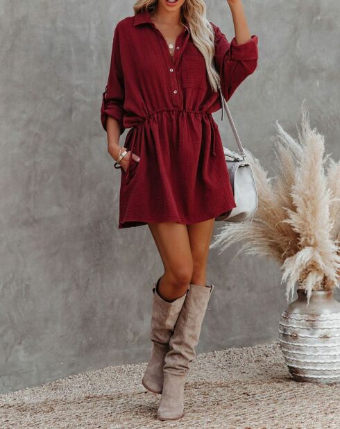 Robe Inaya bordeaux