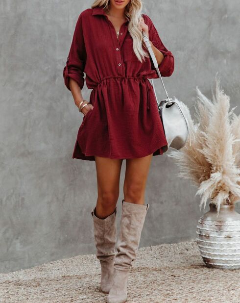 Robe Inaya bordeaux
