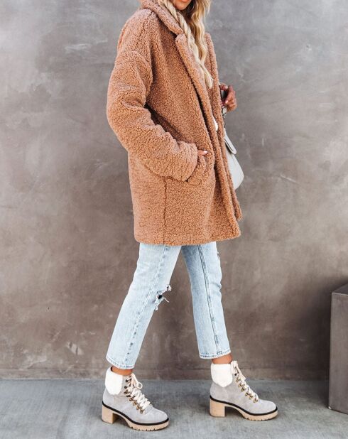 Manteau Alma camel