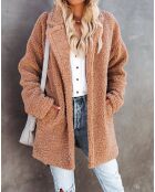Manteau Alma camel