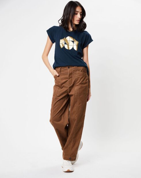 Jacob bruine corduroy broek