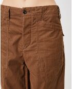 Jacob bruine corduroy broek