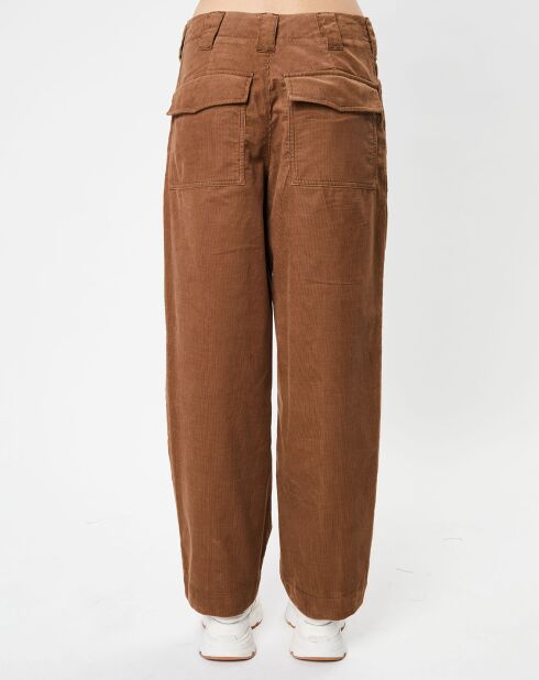 Jacob bruine corduroy broek