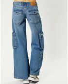 Jean cargo Low Rise Puddle bleu