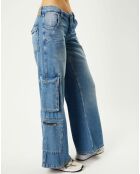 Jean cargo Low Rise Puddle bleu