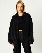 Blouson en Velours côtelé Corduroy Harrington noir