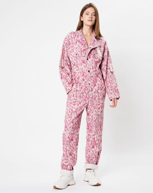 Combinaison Kendra imprimée rose