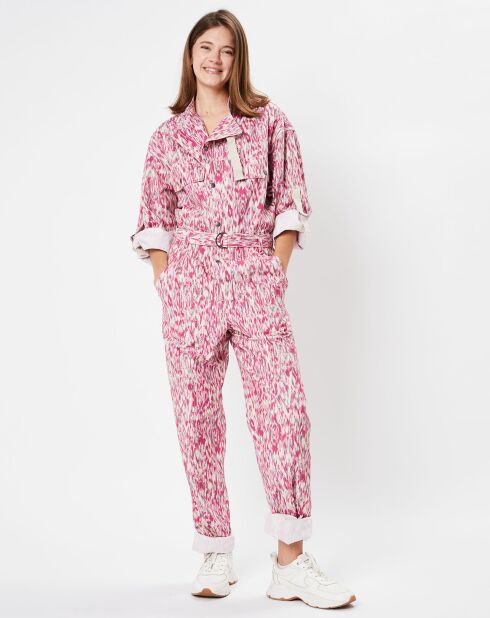 Combinaison Kendra imprimée rose