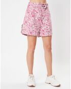 Short Kaloscoe imprimé rose