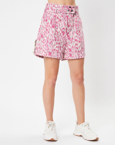 Short Kaloscoe imprimé rose