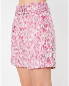 Short Kaloscoe imprimé rose
