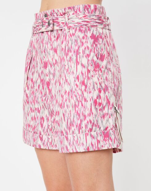 Short Kaloscoe imprimé rose