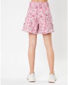 Short Kaloscoe imprimé rose
