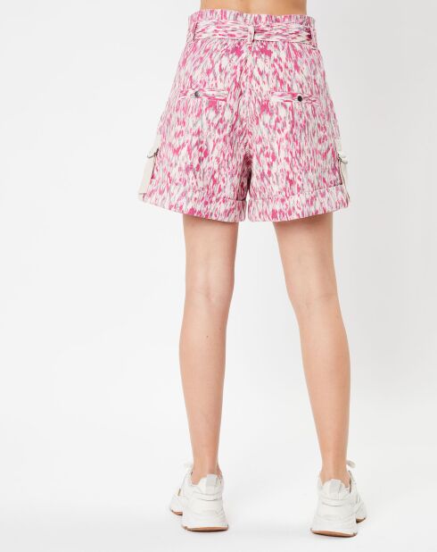 Rosafarbene bedruckte Shorts Kaloscoe