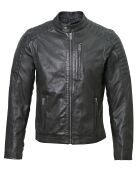 Veste en Cuir Blagnac noire