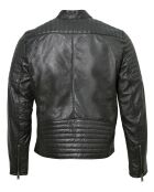 Veste en Cuir Blagnac noire