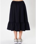 Jupe 100% Laine bleu nuit