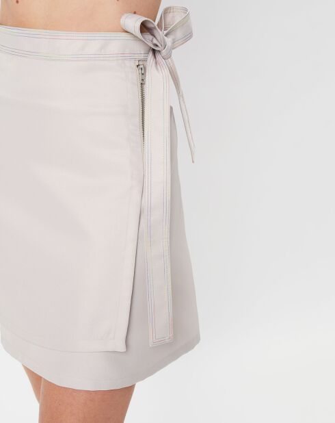 Jupe Portefeuille beige