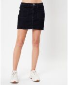 Mini jupe en jean Velours noire