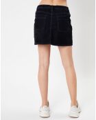 Mini jupe en jean Velours noire